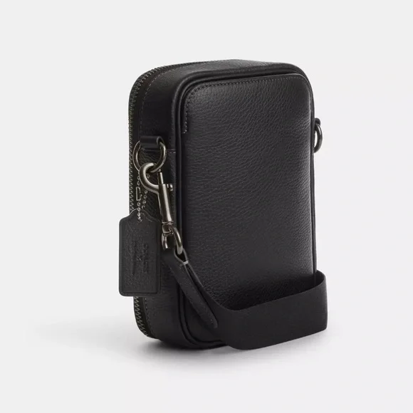 NWT COACH Coach X Tom Wesselmann Stanton Leather Crossbody in Black - Picture 2 of 6